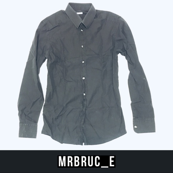 Dolce Gabbana Gold Collection Black Shirt (15.5) - Picture 1 of 7